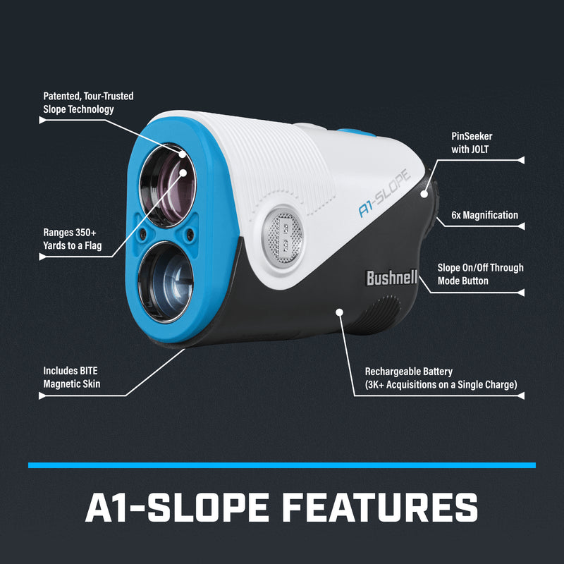 Bushnell - A1-SLOPE Rangefinder - White/Blue/Black