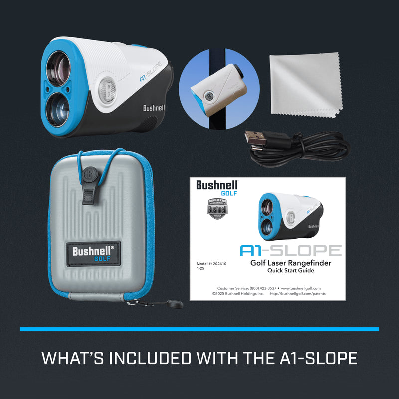 Bushnell - A1-SLOPE Rangefinder - White/Blue/Black