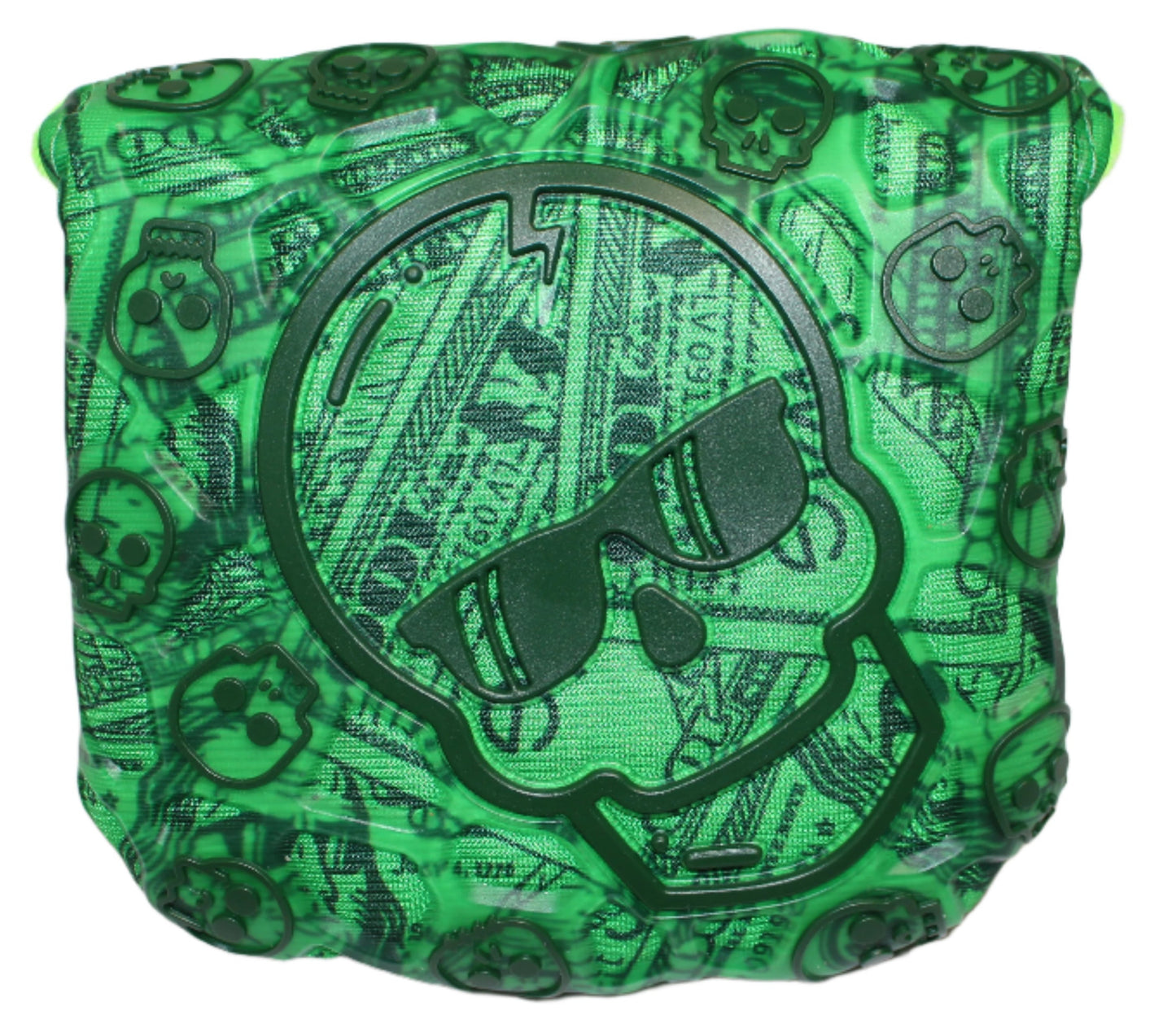 Swag Golf - Dollar Bills Skull TPU Mallet Putter Headcover