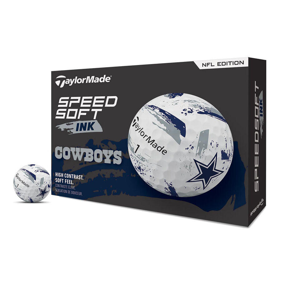 TaylorMade Speed Soft Ink NFL Cowboys Golf Balls