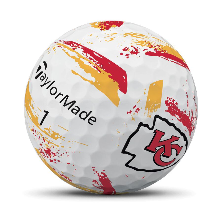 TaylorMade Speed Soft Ink NFL Chiefs Golf Balls