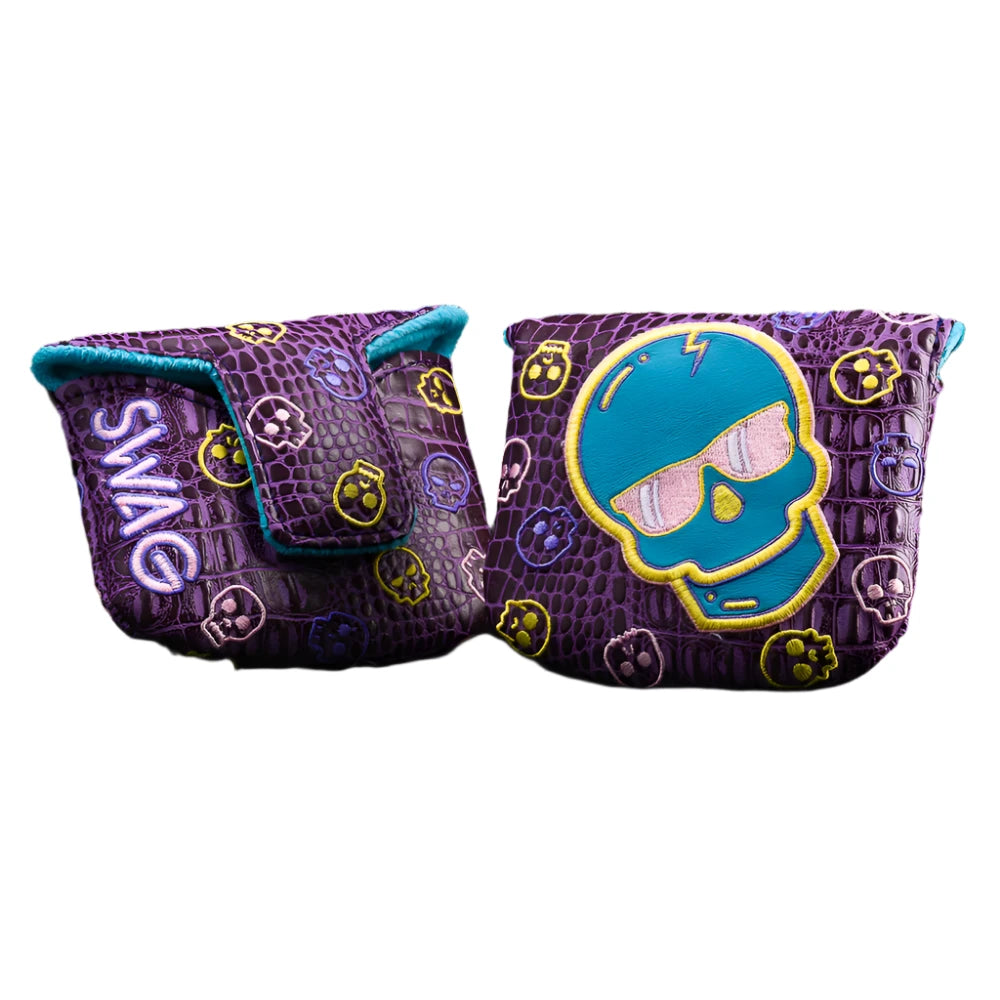 Swag Golf - Pastel Purple Skull Mallet Putter Headcover