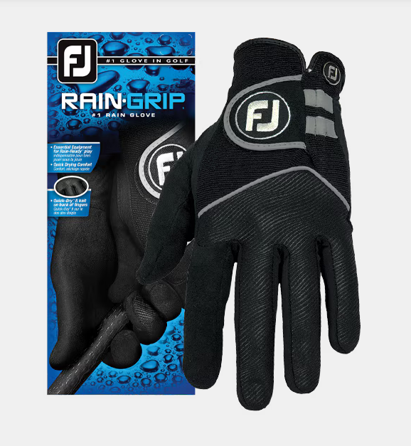 FootJoy RainGrip Pair Mens Gloves 2023 Black/Noir
