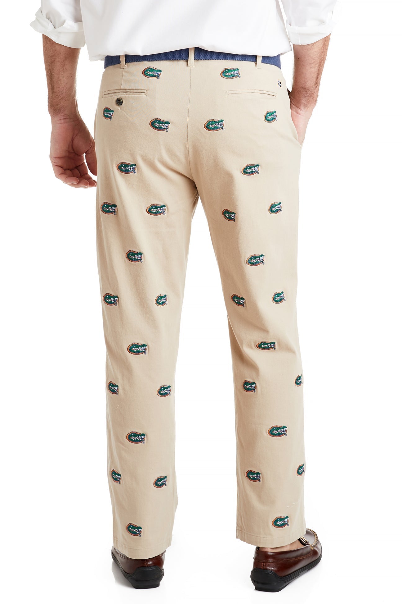 Collegiate Stretch Twill Pant Khaki with University of Florida Gators