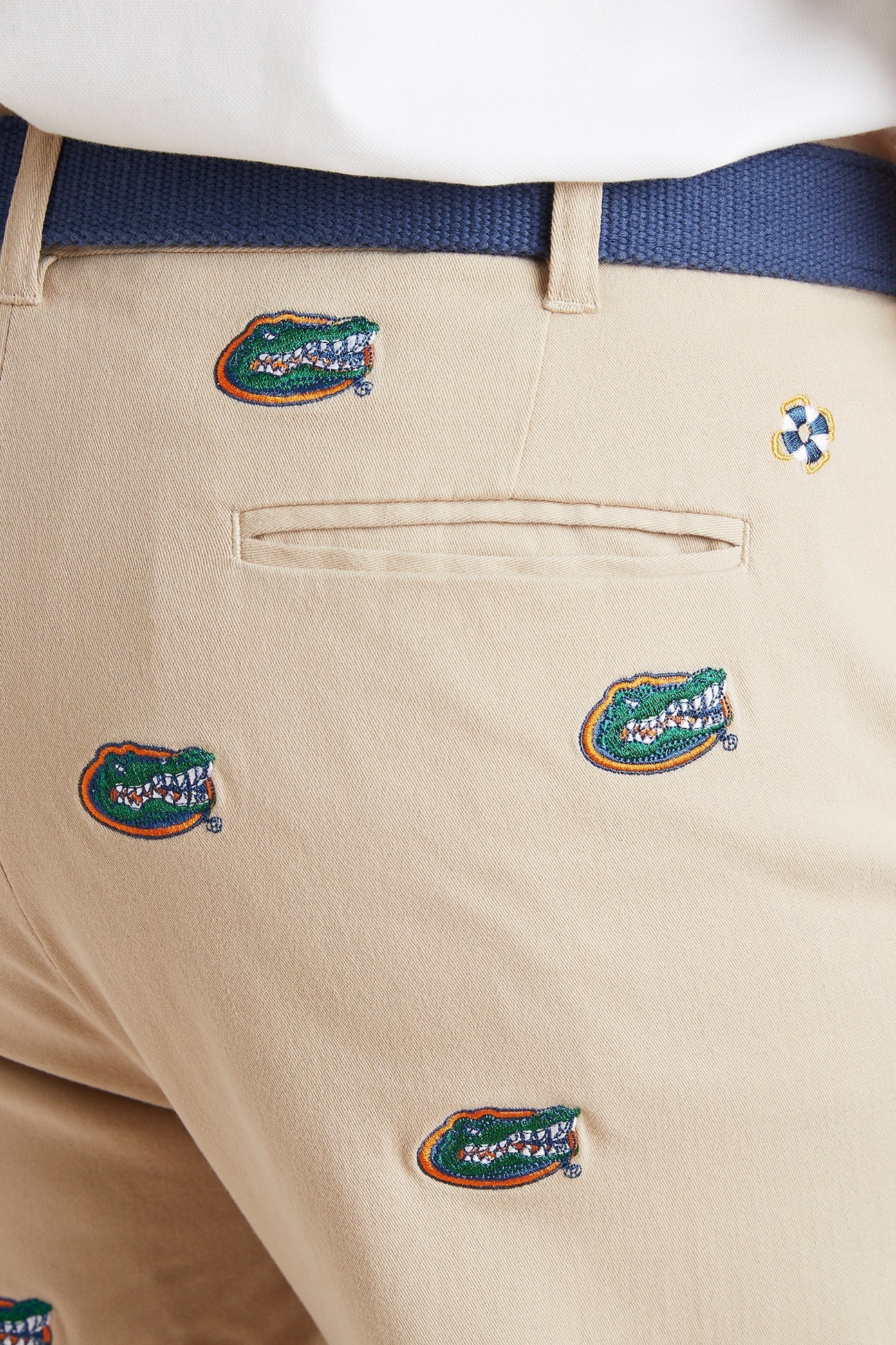 Collegiate Stretch Twill Pant Khaki with University of Florida Gators