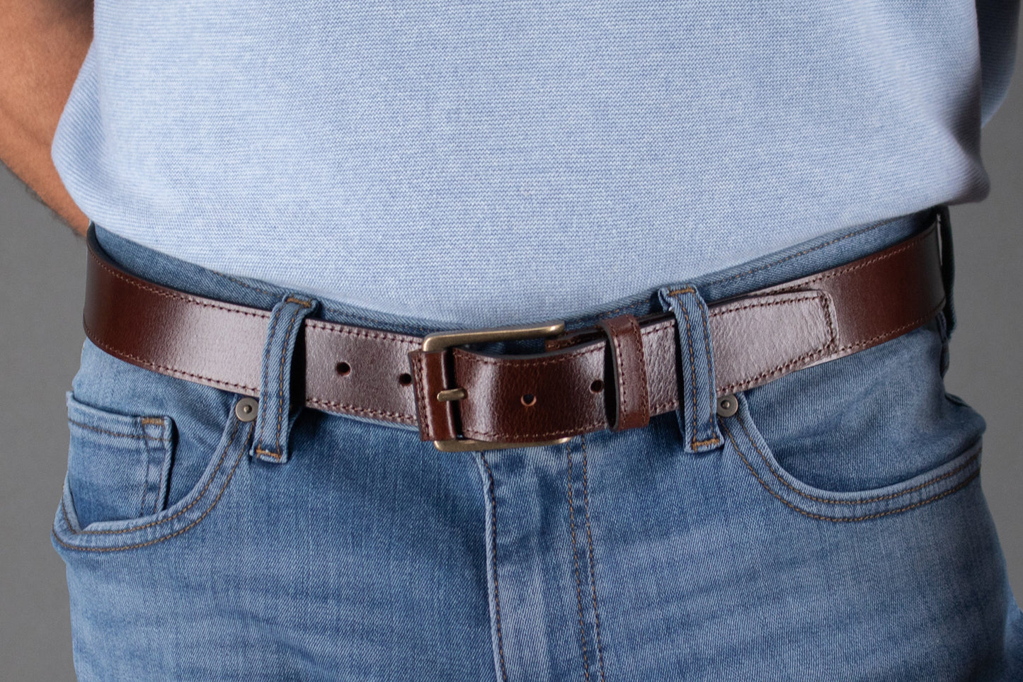 Wyatt 35mm Genuine Leather Casual Jean Belt