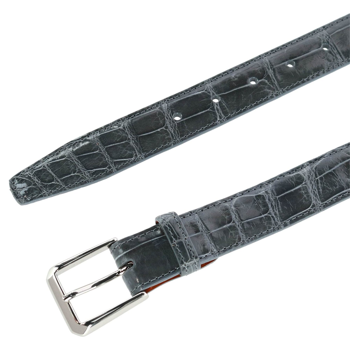 Classic 30MM Genuine Glazed Alligator Belt