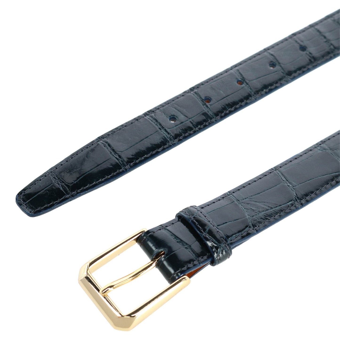 Classic 30MM Genuine Glazed Alligator Belt