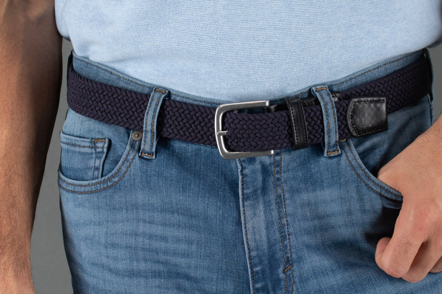 Riverside Solid Stretch Weave Belt