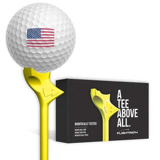 Yellow Flightpath Golf Tees - 1 Pack