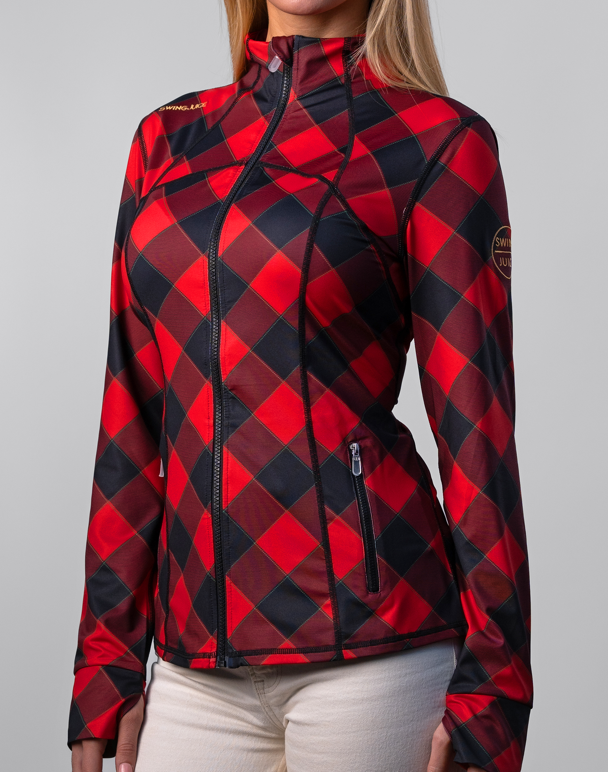 Golf Buffalo Check Women's Full Zip