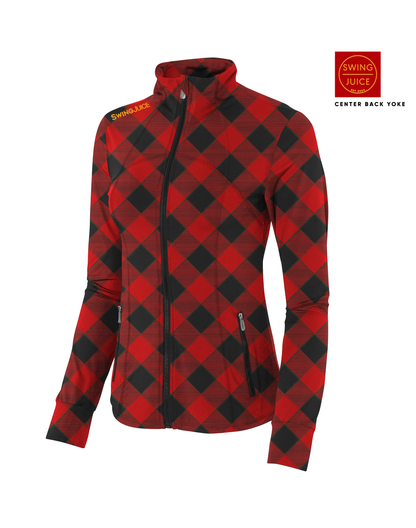 Golf Buffalo Check Women's Full Zip