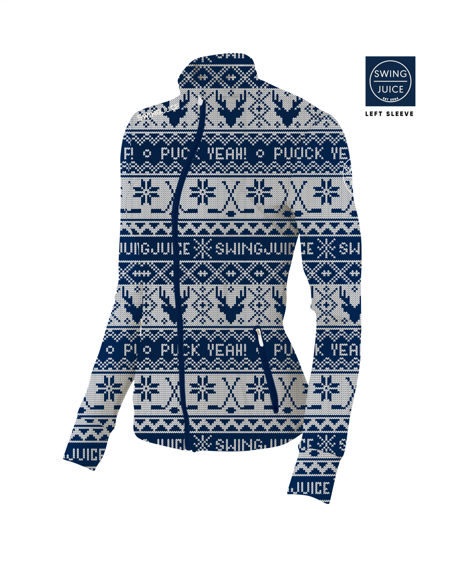 Hockey Puck Yeah Fairisle Women's Full Zip