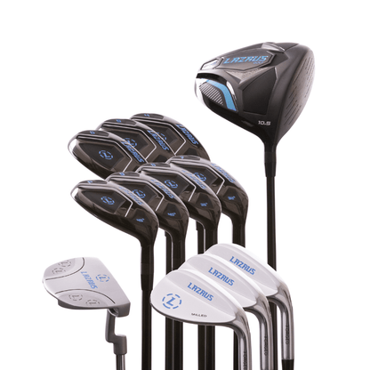 Lazrus Golf - 13 pc Set - Driver, 3 Wedges Set, Hybrids (4-PW), Putter & Bag (optional)