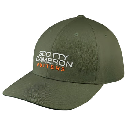 Scotty Cameron - "Putters" Green Rubber Stacked Snapback Hat