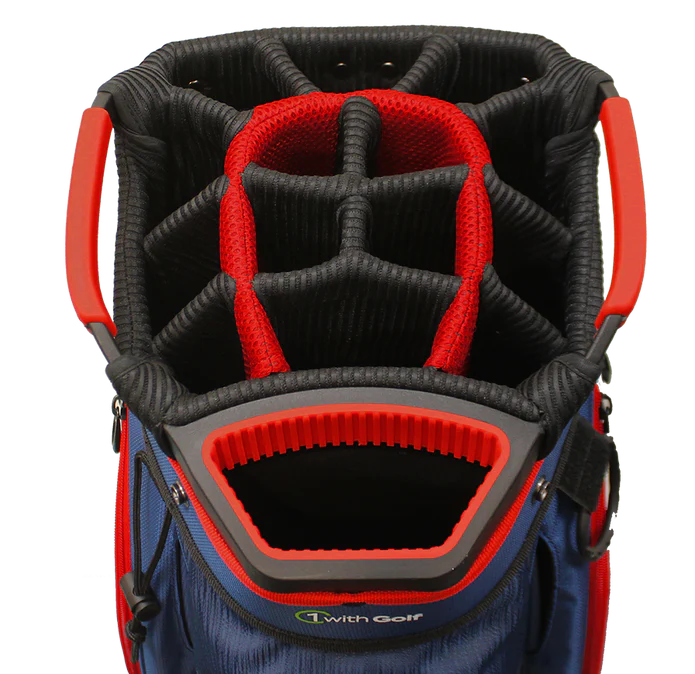 One With Golf Z-100 15-Way Cart Bag Charcoal/Black