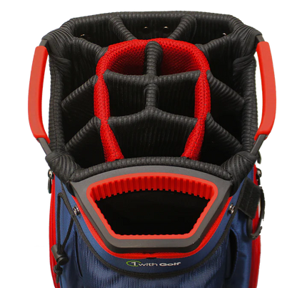 One With Golf Z-100 15-Way Cart Bag Charcoal/Black