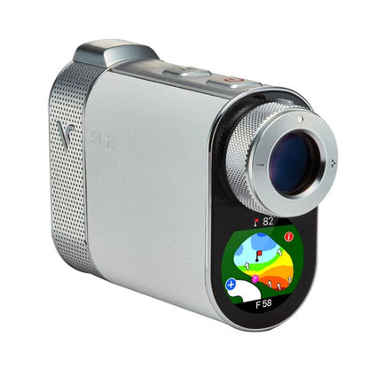 Voice Caddie SL2 Active Hybrid Laser Golf Rangefinder with GPS - White