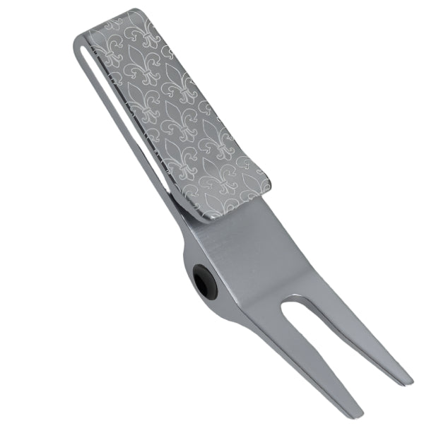 Scotty Cameron 2024 Milled Mardi Gras Clip Divot Repair Tool - Grey
