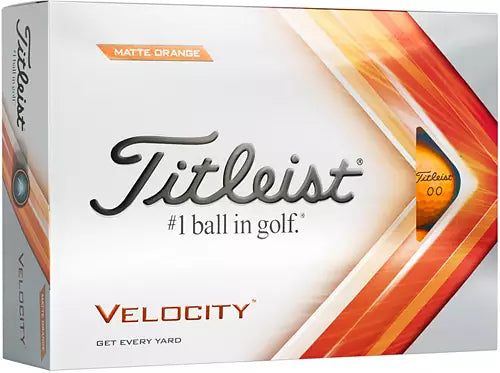 Titleist Velocity Matte Orange 2022 Golf Balls