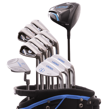 Lazrus Golf - 13 pc Set - Driver, 3 Wedges Set, Irons (4-PW), Putter & Bag (optional)