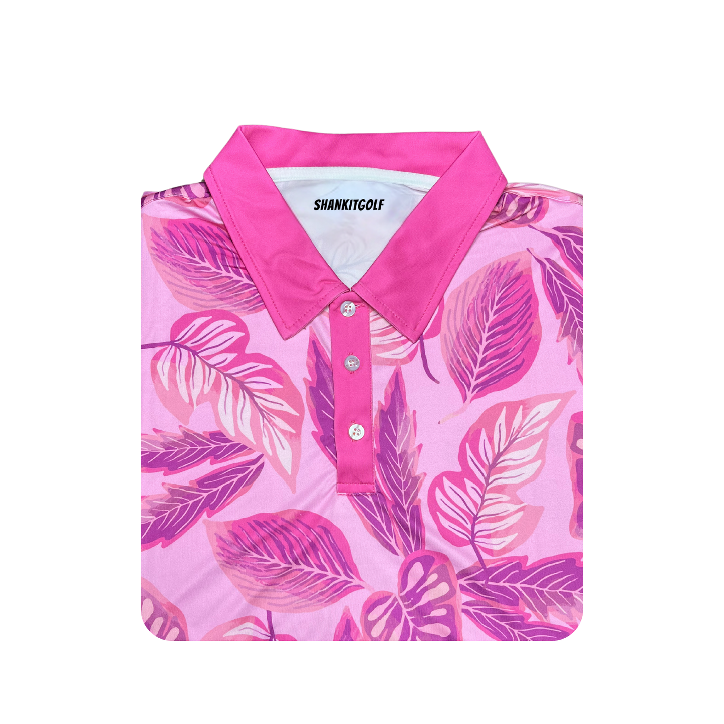 Pink Floral Polo