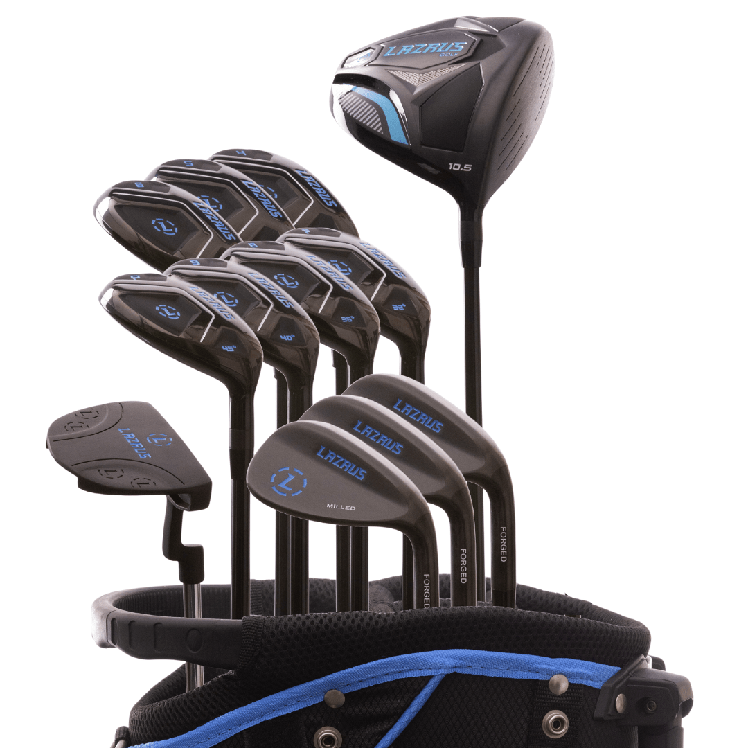 Lazrus Golf - 13 pc Set - Driver, 3 Wedges Set, Hybrids (4-PW), Putter & Bag (optional)