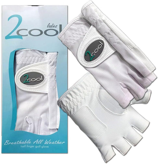 2cool Ladies Breathable All Weather Half Finger Womans Gloves 2024