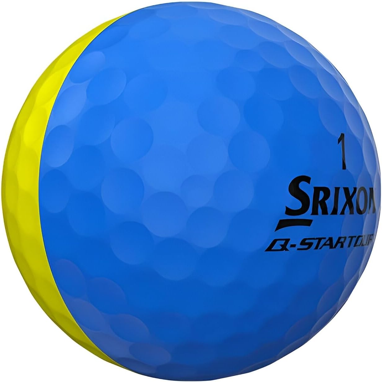 Srixon Q-Star Tour Divide 3 Brite Yellow & Blue Golf Balls