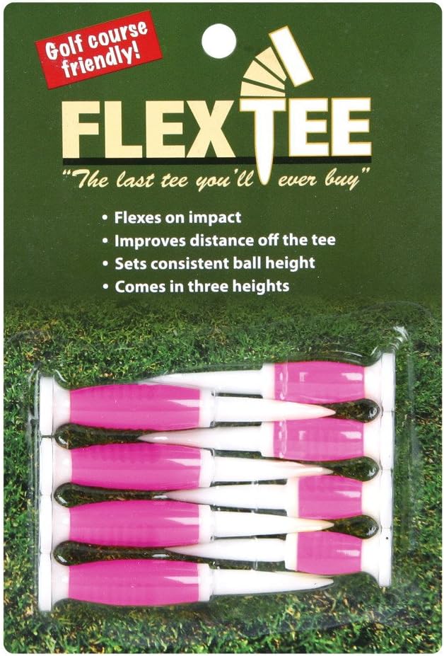 FlexTee Three Specific Tee Heights - 8 Count Pink Tees