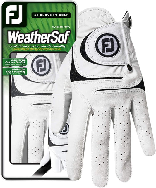 FootJoy WeatherSof Womens Glove 2023 (Prior Gen) White/Black