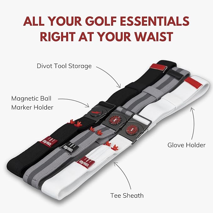 THE BYRD GOLF BELT - White Falcon Fuzz