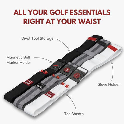 THE BYRD GOLF BELT - White Falcon Fuzz