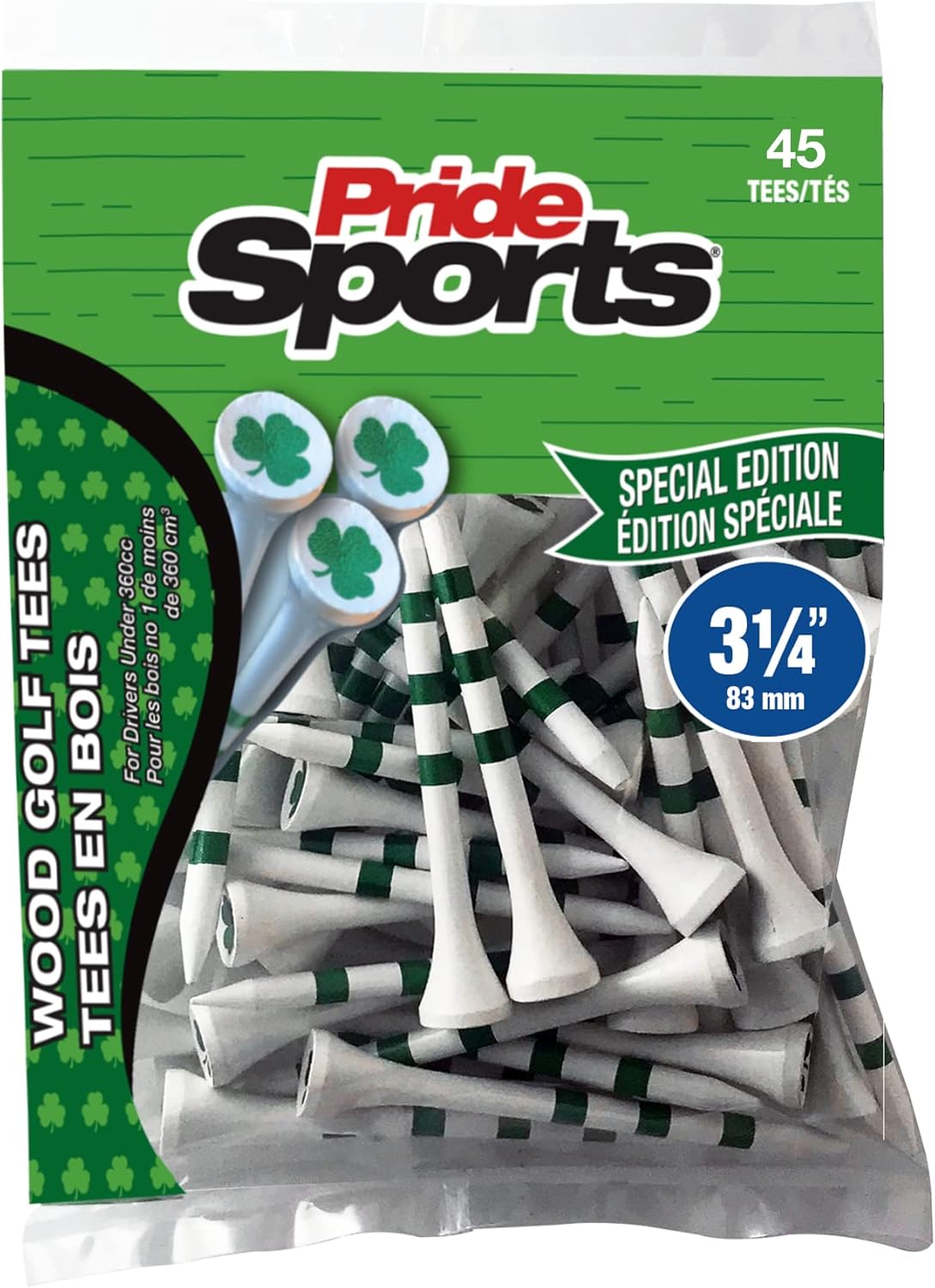 Pride Sports 3 1/4" Special Edition - 45 Count Shamrock Tees