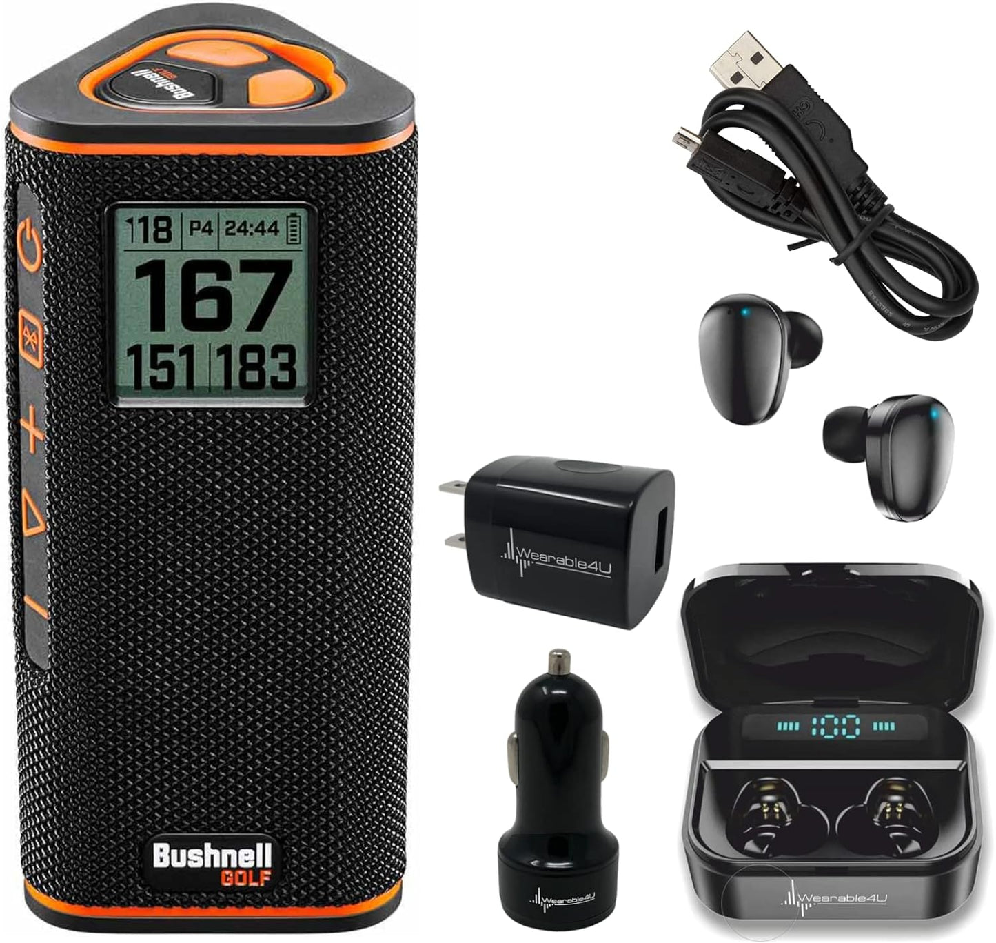 Bushnell Wingman View GPS Bluetooth Golf Speaker - Black