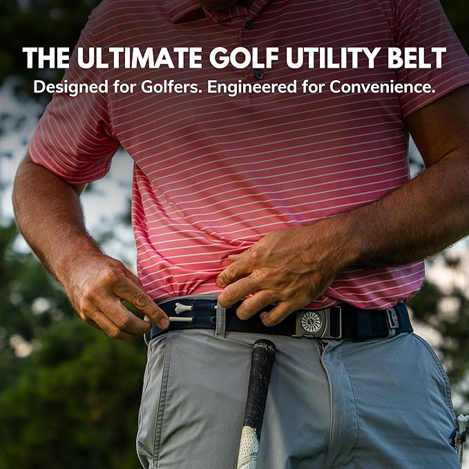 THE BYRD GOLF BELT - White Falcon Fuzz