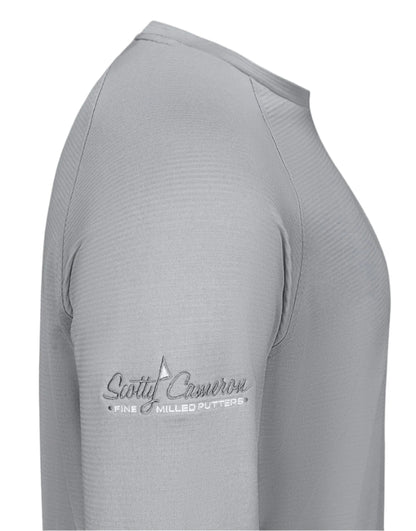 Scotty Cameron x Peter Millar - Beaumont Performance Crewneck "Bulldog" Gray Shirt