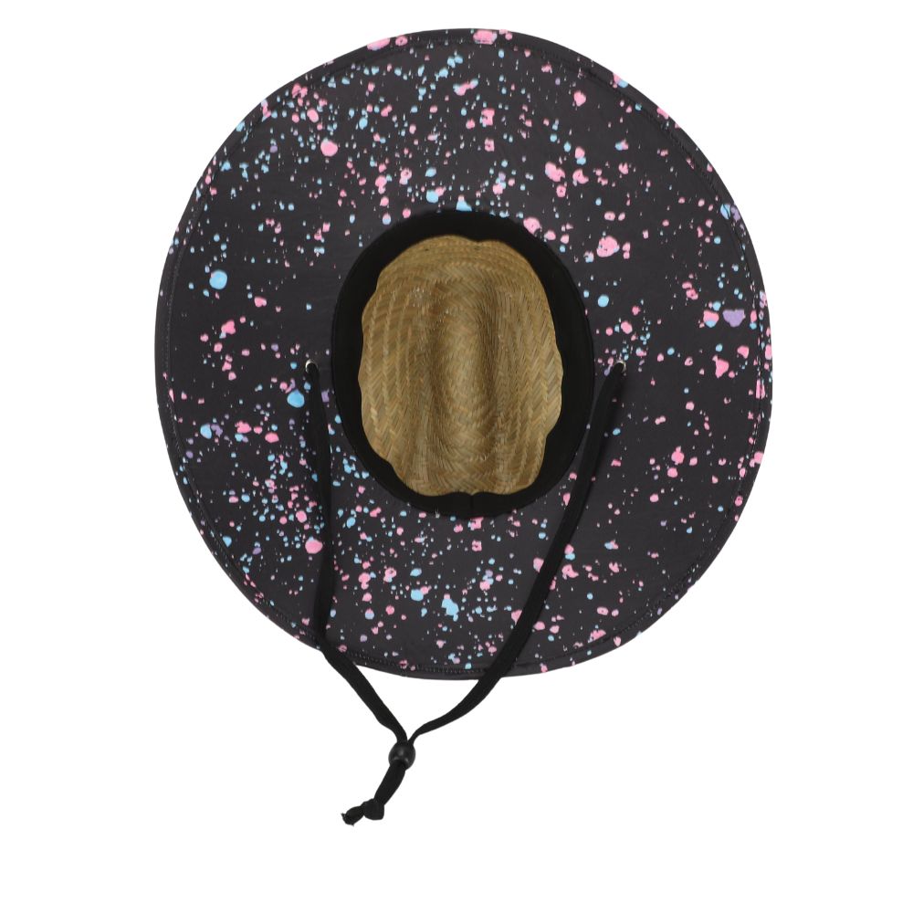 Straw Paint Splatter Hat