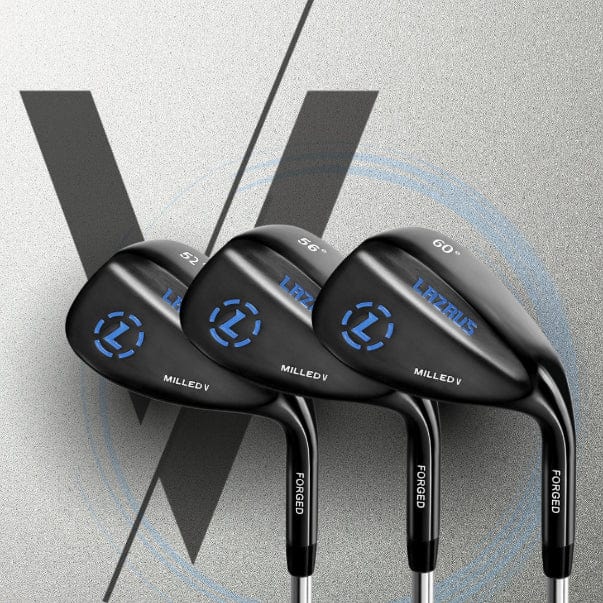 Lazrus Golf - Milled V Wedges Set (52°, 56° & 60°)