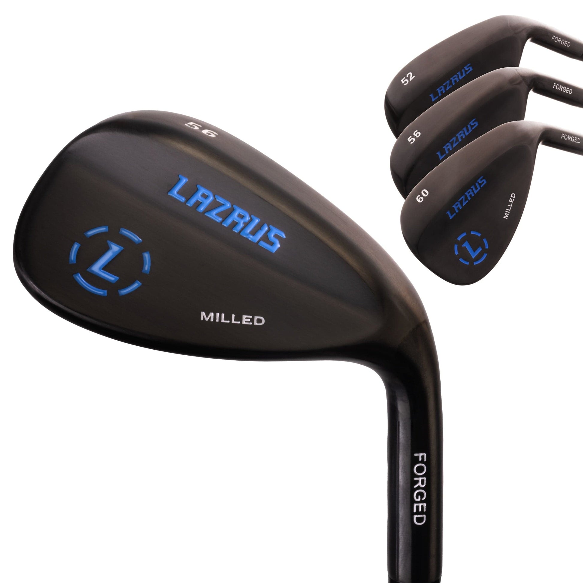 Lazrus Golf - Wedges Set or Individual - Forged 52, 56, 60 | Gap, Sand, Lob Wedge (Right or Left Hand)