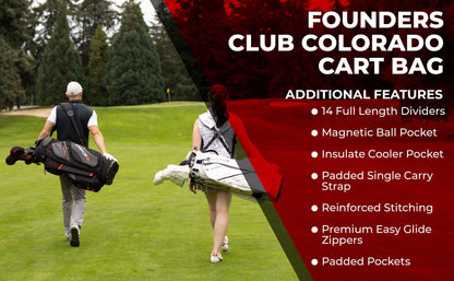 Founders Club Colorado 14 Way Full Length Divider Golf Cart Bag