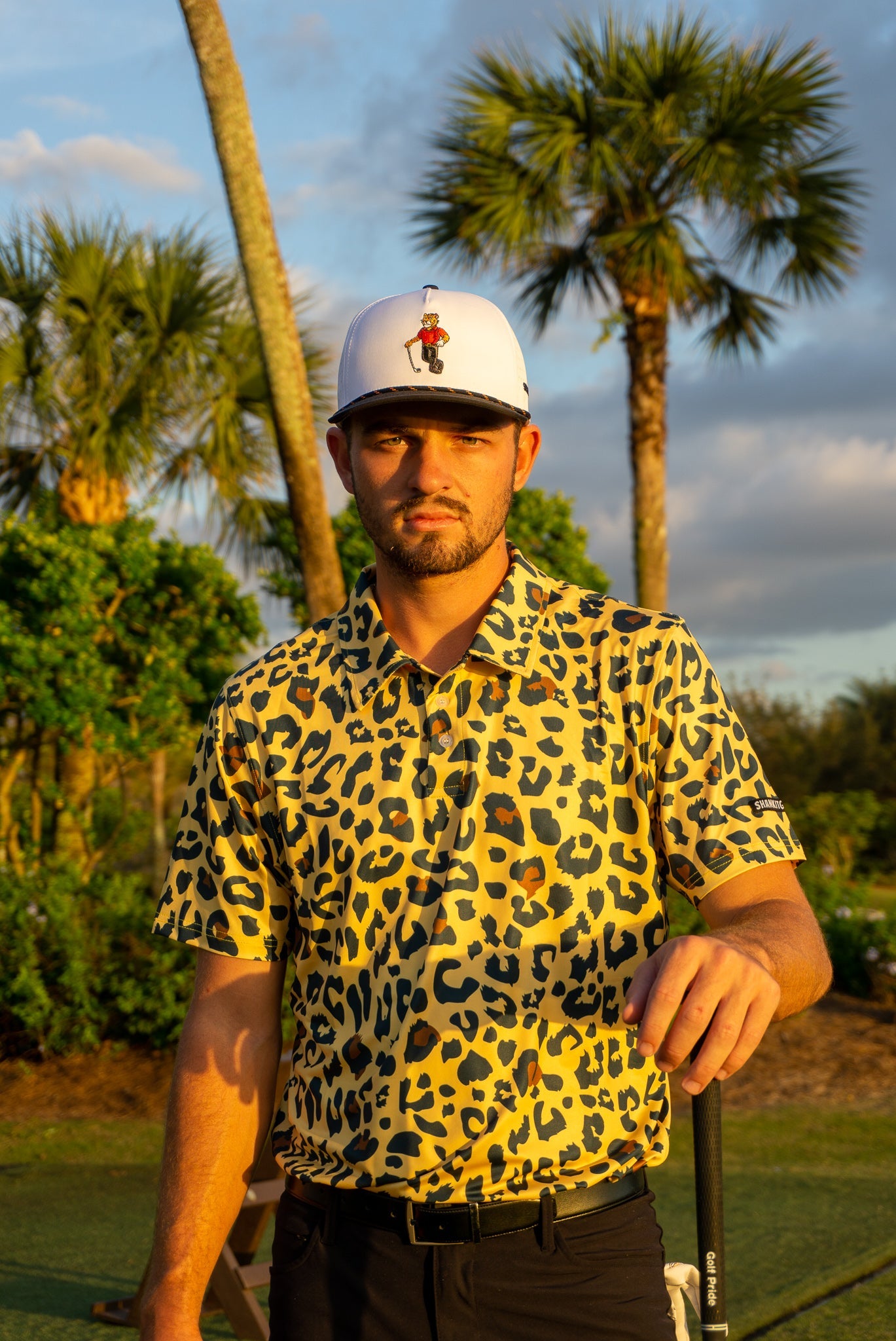 Tiger Black Golf Rope Hat