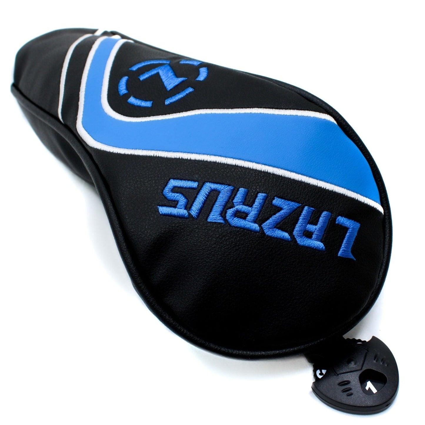 Lazrus Golf - Premium Black Hybrid Wood Head Covers | Individuals or Sets