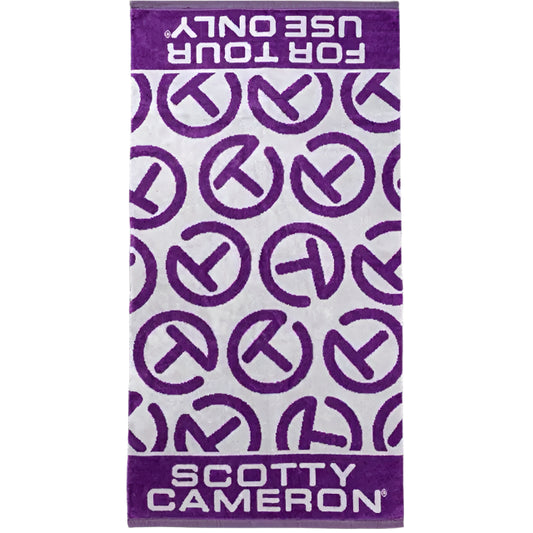 Scotty Cameron 2025 Dancing "Circle T" Purple Golf Towel