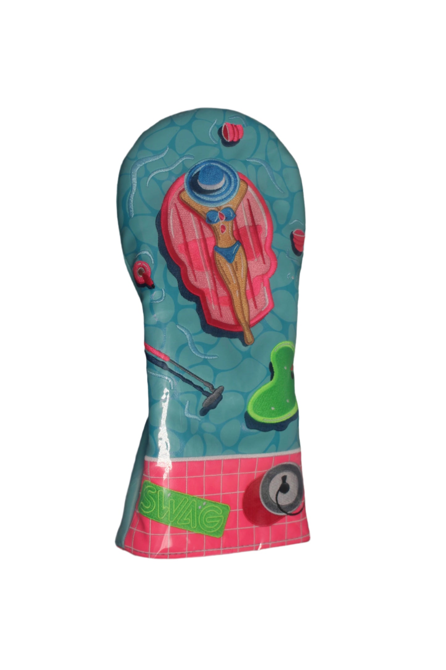 Swag Golf - Summer Miss Pool Blue/Pink/Green Driver Headcover