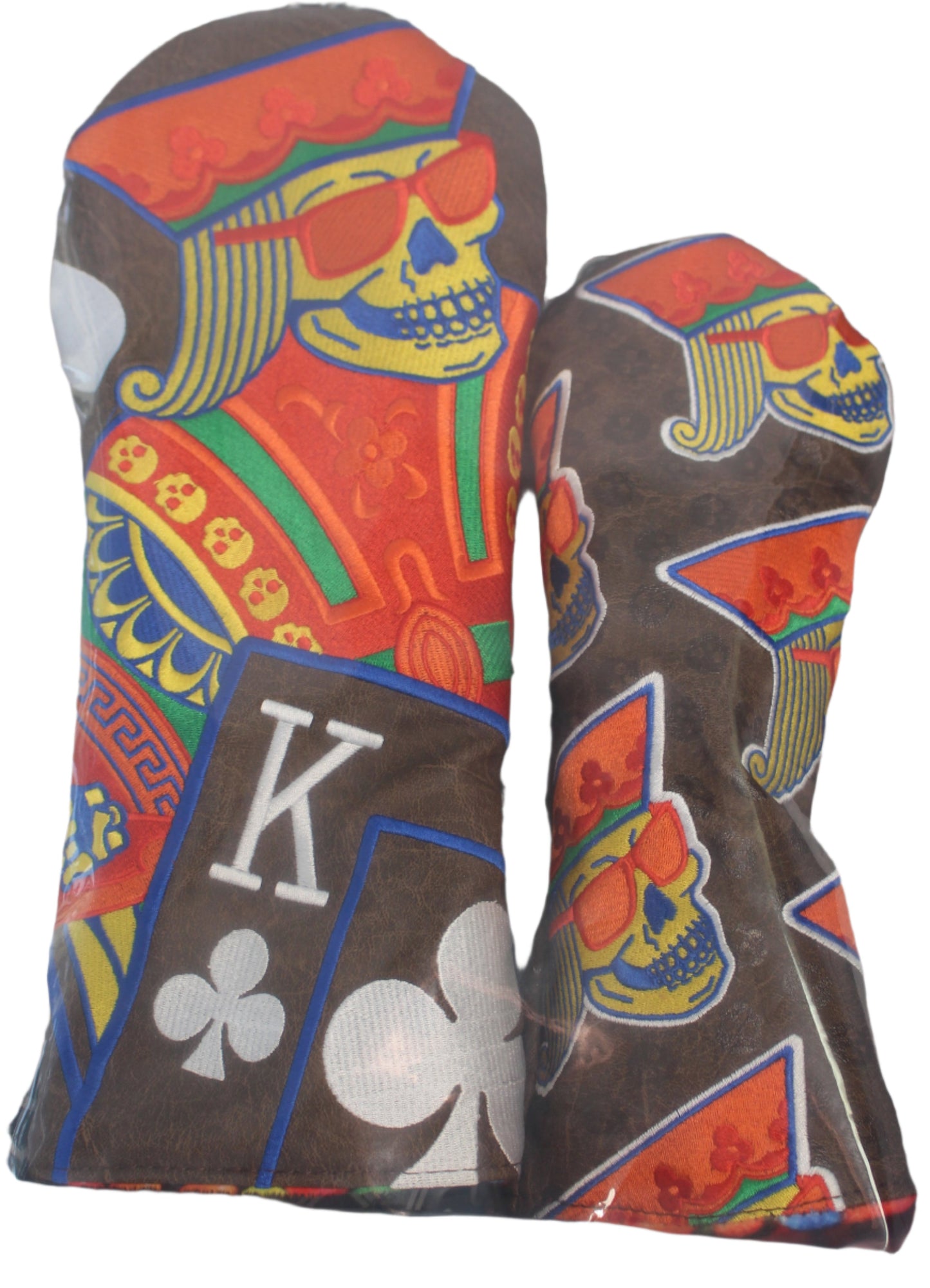 Swag Golf - Skeleton King of Candy Brown/Orange Combo Wood Headcover Set