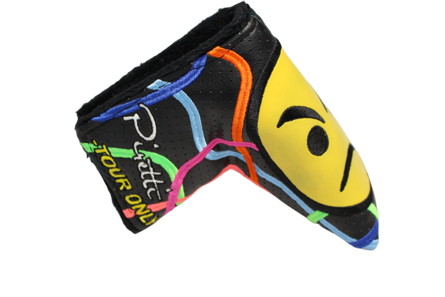 Piretti - Tour Only Confetti Frown Black/Yellow Blade Putter Headcover