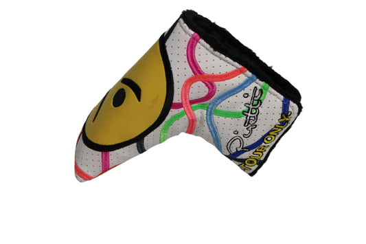 Piretti - Tour Only Confetti Frown White/Yellow Blade Putter Headcover