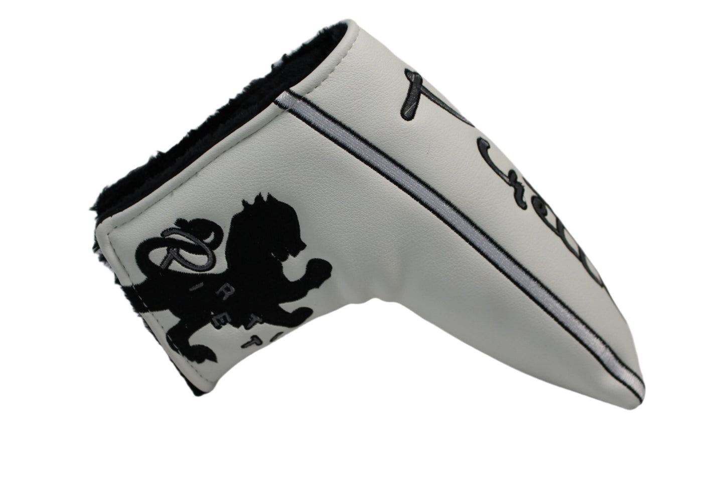 Piretti - White/Black Lion Blade Putter Headcover