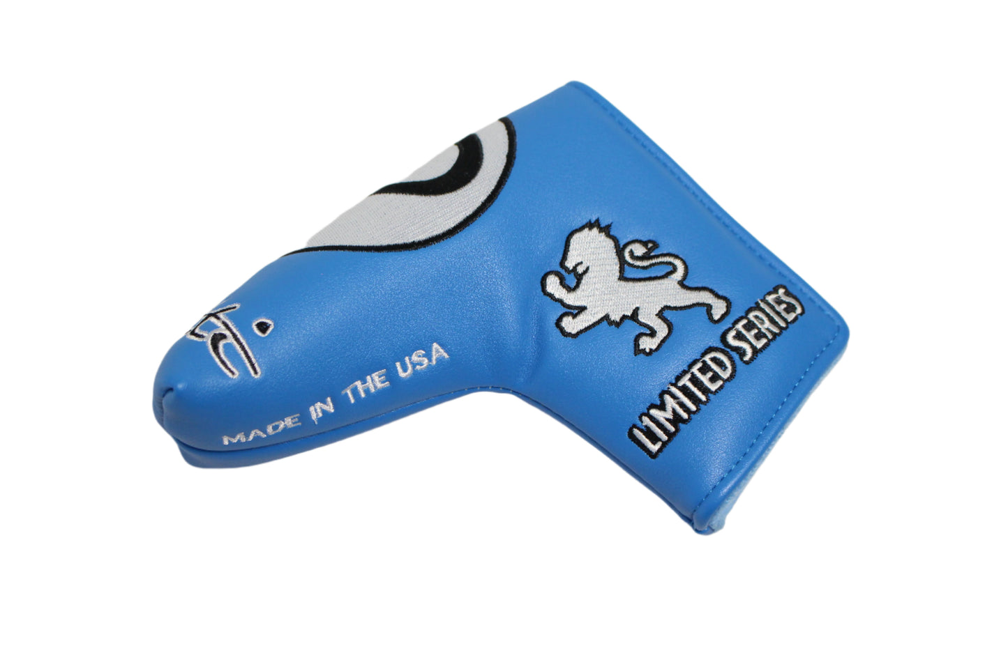 Piretti - Limited Edition Circle P Blue/White Blade Putter Headcover